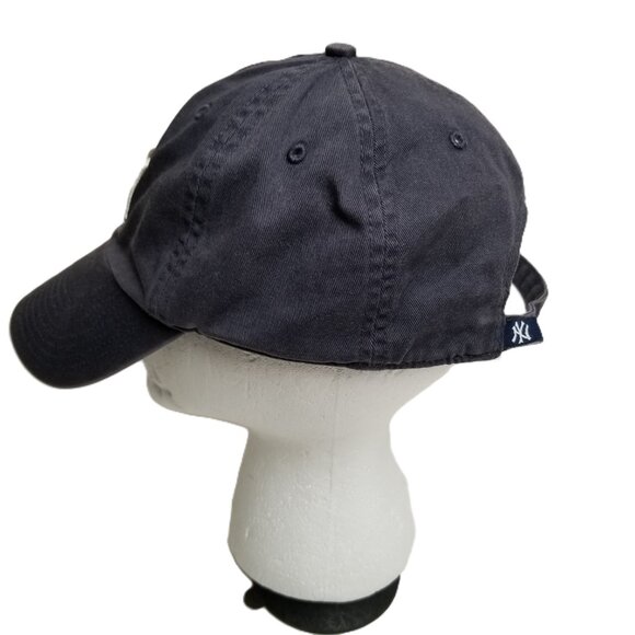 New York Yankees Baseball Cap Navy Blue Adjustable Dad Hat MLB Vintage NY Logo - Picture 4 of 7